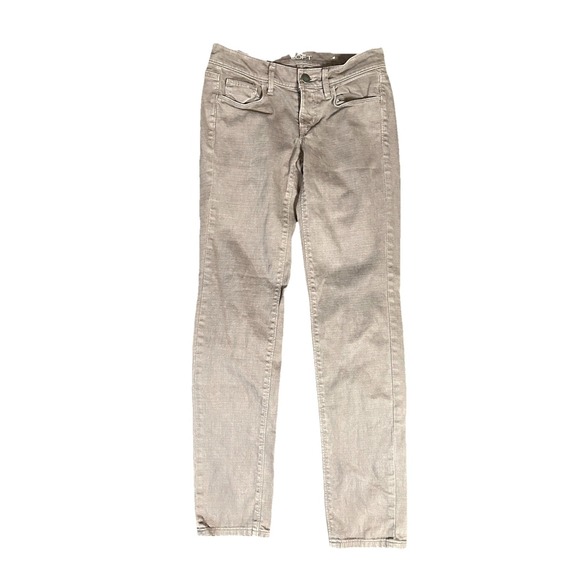 LOFT Pants - Ann Taylor Loft Women Modern Skinny Denim Pants Taupe Gray Size 24/00‎ Mid Rise